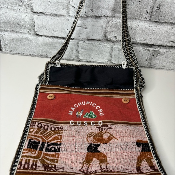 Peruvian Alpaca Crossbody Bag Purse Llama Peru Souvenir Handmade - Picture 2 of 7